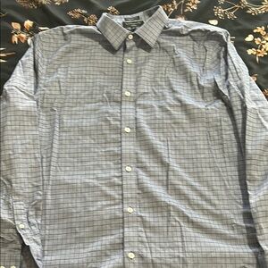 Banana Republic Gray Dress Shirt Classic Long-Sleeve